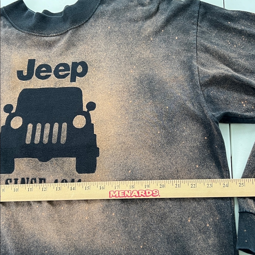 Lee Sport Jeep Branded Black and Brown Long Sleeve Cotton Crew Neck T-Shirt XL - Picture 5 of 6
